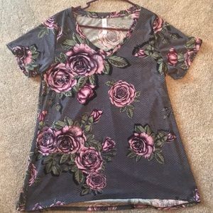 Lot of 2 LuLaRoe Medium Christy Tops